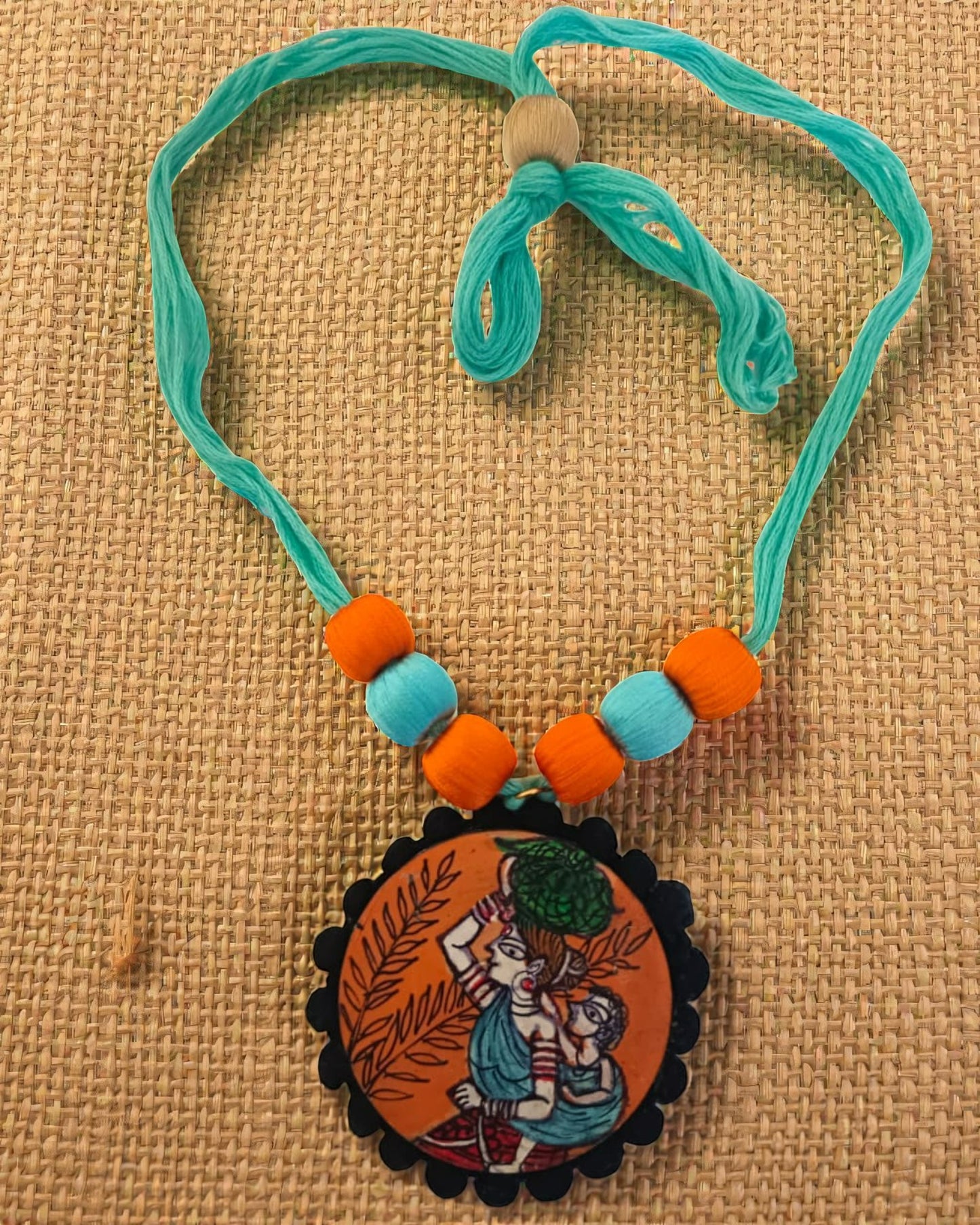 Maa Hand-painted Necklace