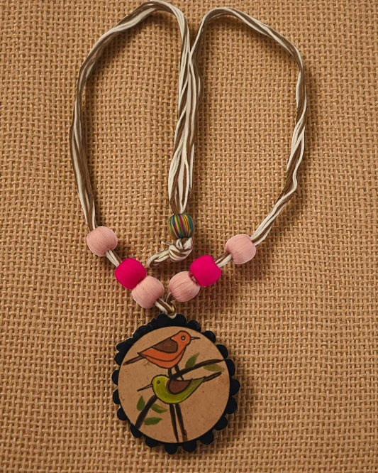 Rangpakhi Hand-painted Necklace