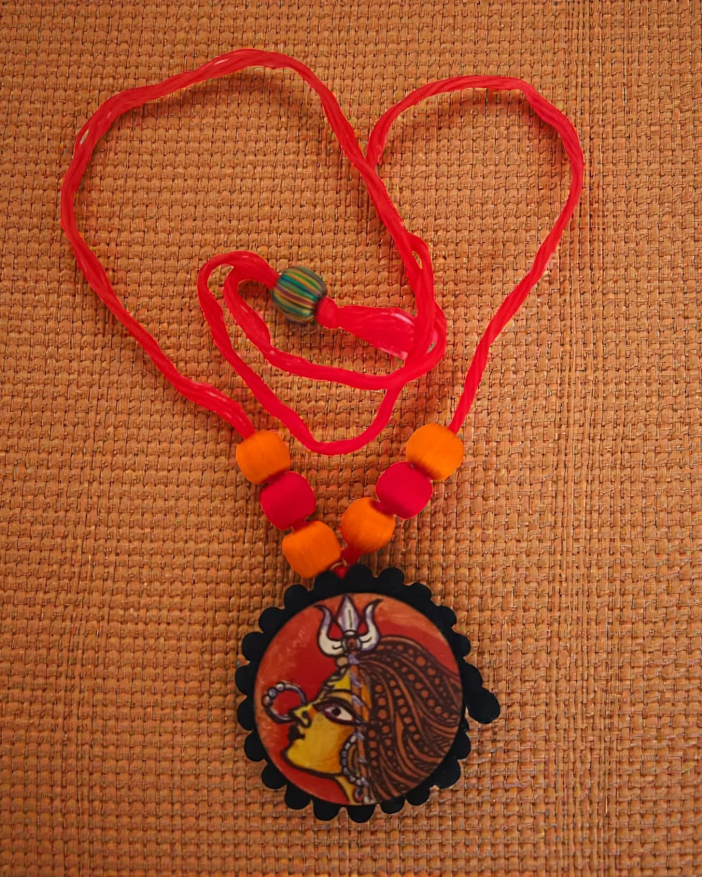 Trinetra Hand-Painted Necklace