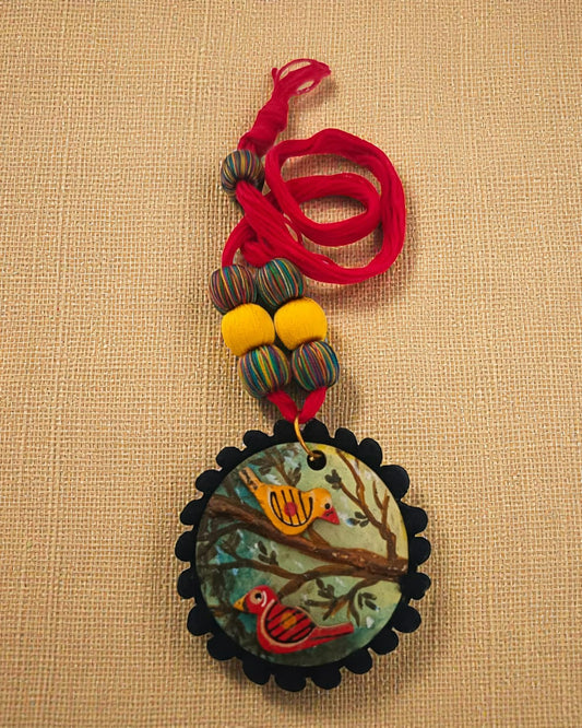 Songbird Hand-Painted Necklace