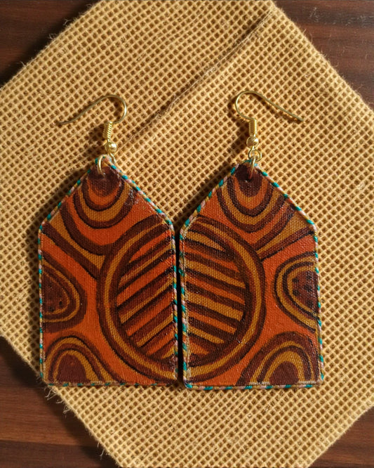 Rustic Orbit Earrings