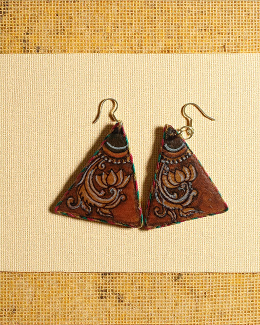 Golden Lotus Earrings