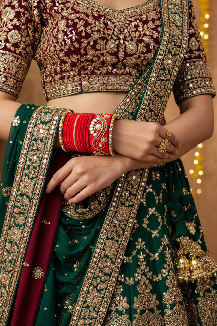 Laal Noor Silk Thread Bangles
