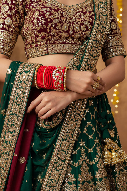 Laal Noor Silk Thread Bangles