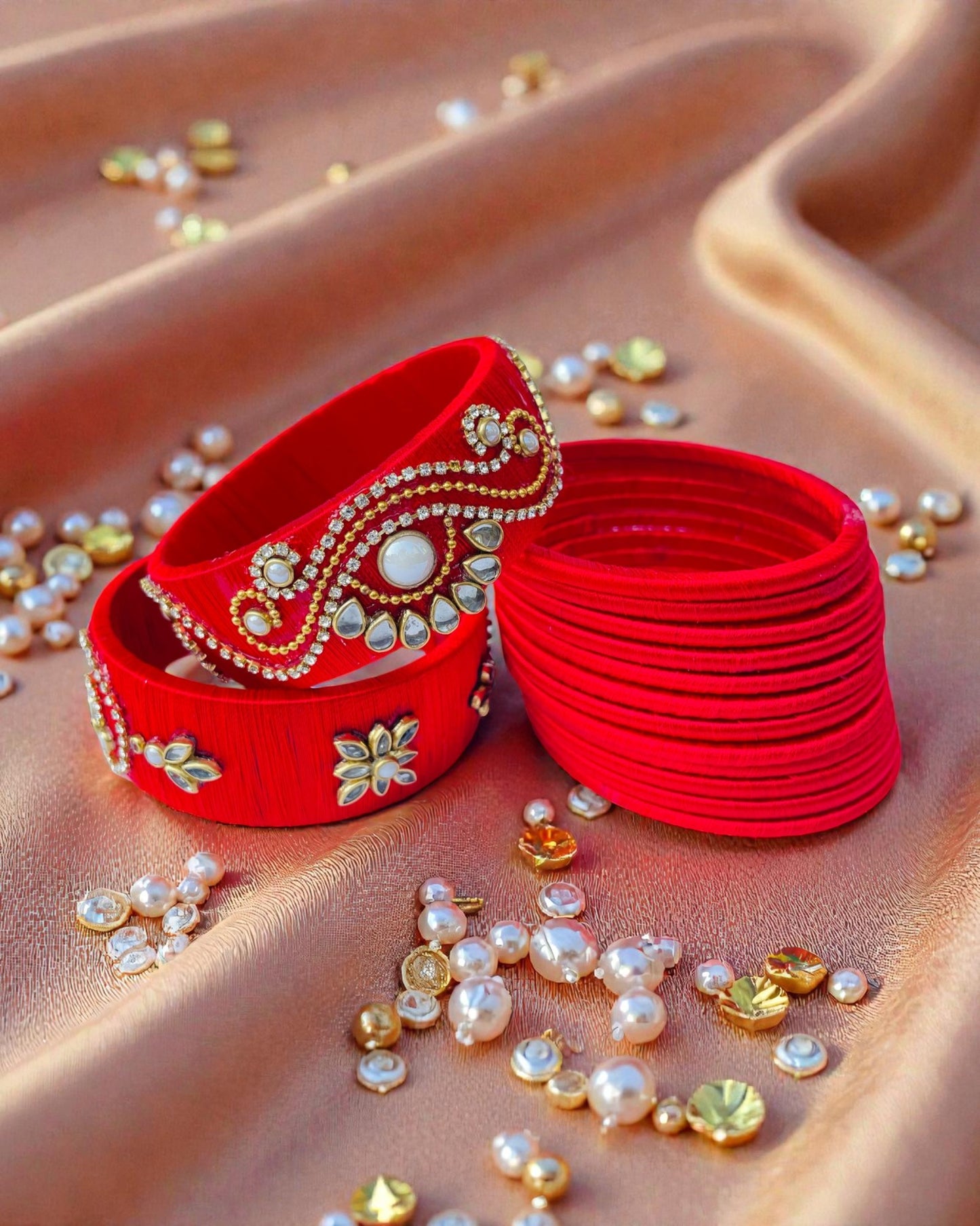 Laal Noor Silk Thread Bangles