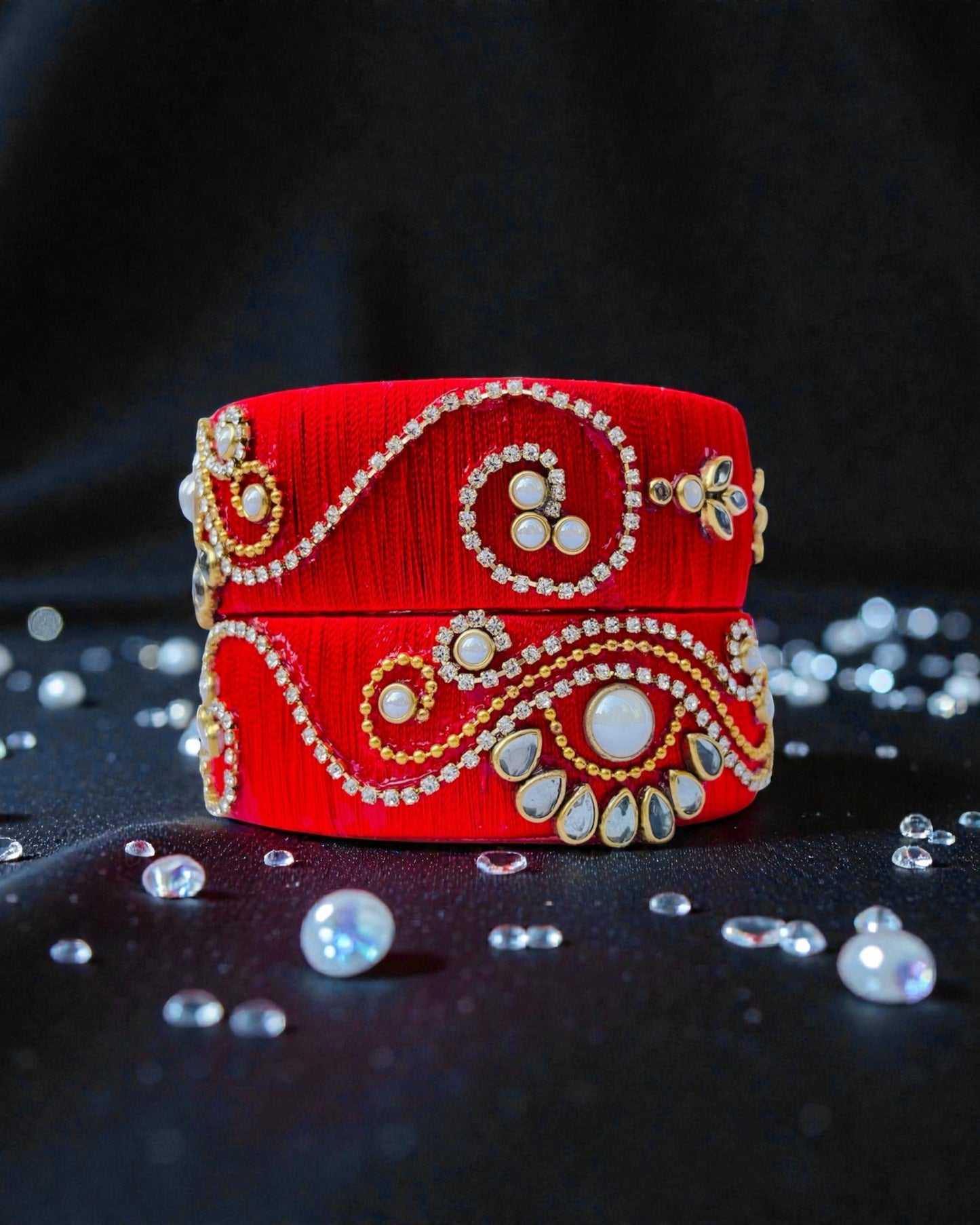 Laal Noor Silk Thread Bangles