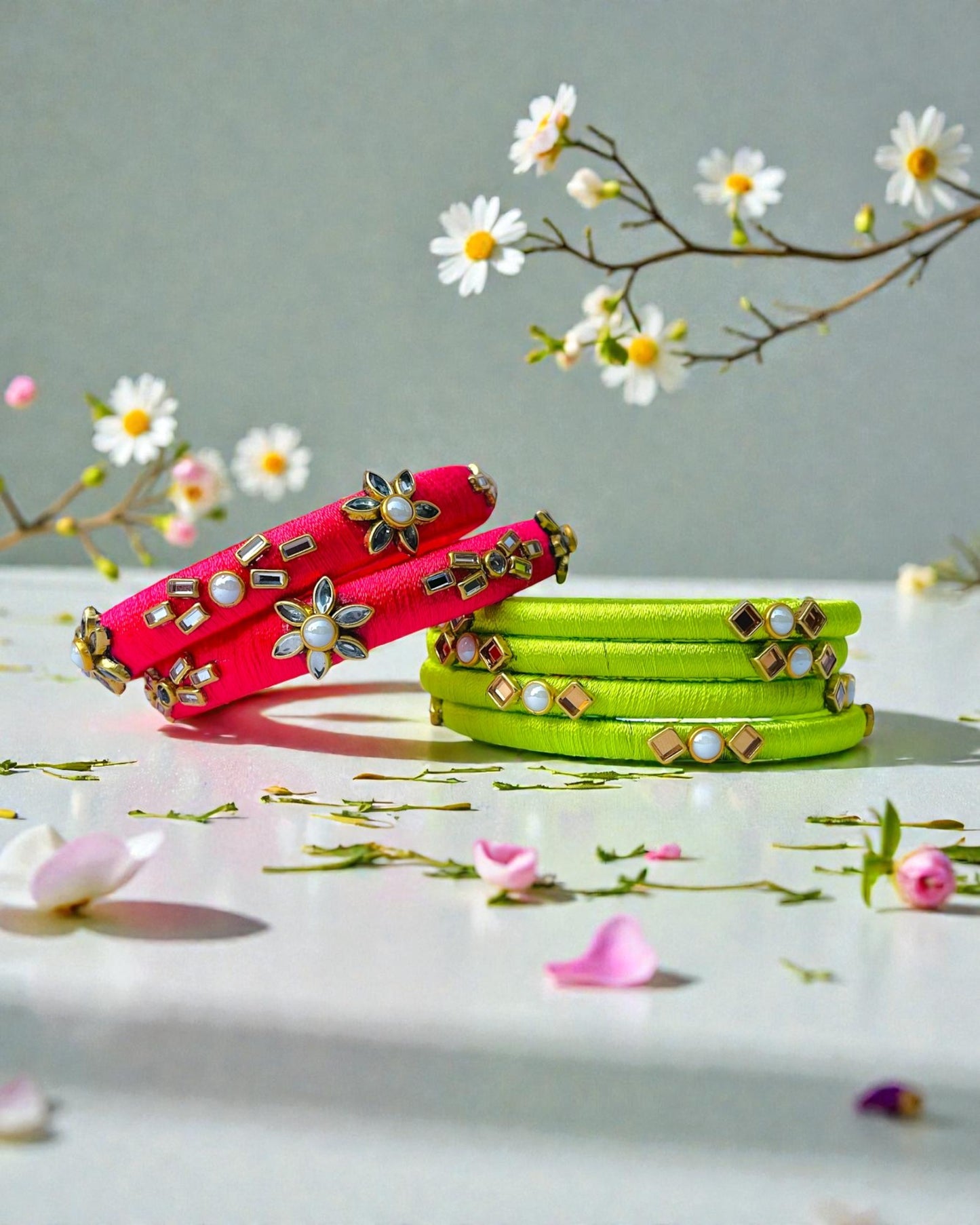 Joy Pop Silk Bangles