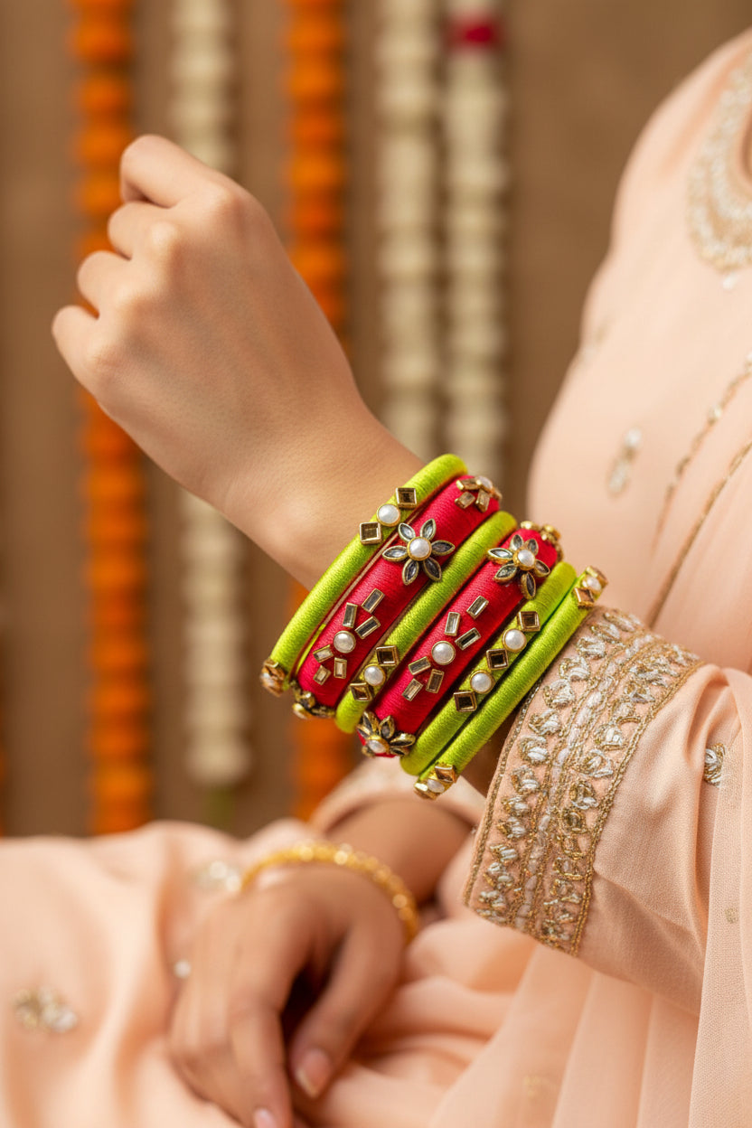 Joy Pop Silk Bangles